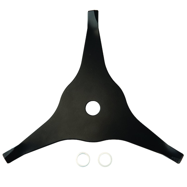 Grass & Brush Cutter Blade, 3-Tooth, 12", Patented Efficient Design